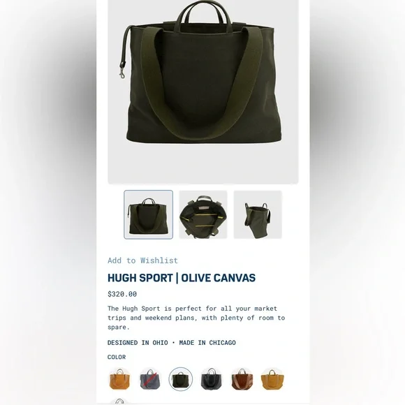 Blair Ritchey Hugh Sport in Olive Canvas, EUC - Picture 6 of 6